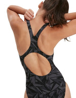 Speedo Women's Hyperboom Allover Medalist Swimsuit Swimming Costume BNWT