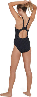 Speedo Women’s Boomstar Allover Muscleback Swimsuit Swimming Costume BNWT