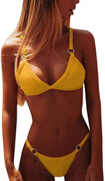 Chechury Women's Triangle Low Waist Sexy Bikini Swimsuit Swimming Costume BNWT