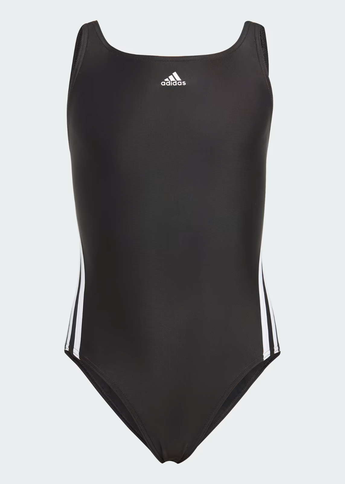Adidas Girls Solid 3 Three Bars Stripe Swimsuit Swimming Costume IB6009 BNWT