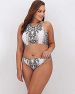 Figleaves Women's Curve Snake Bikini Bottoms Briefs Swimsuit Swimming Key West