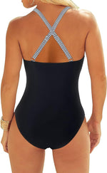 DOULAFASS Women's Tummy Control Cutout One Piece Swimsuit Swimming Costume BNWT