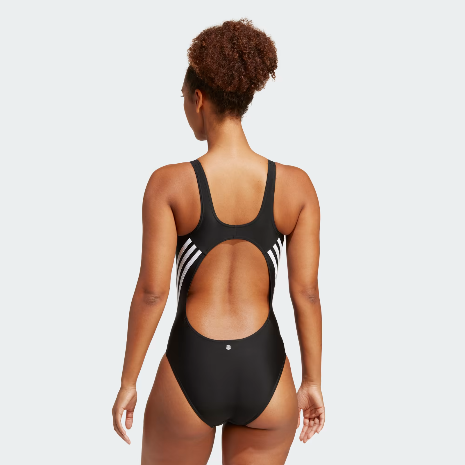Adidas Women's 3 Bars Stripe One Piece Swimsuit Swimming Costume IB5986 BNWT