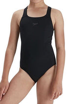 Speedo ECO Endurance+ Medalist Girls Junior Swimsuit Swimming Costume Black BNWT