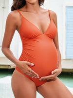 Cupshe Women's Maternity Pregnancy Swimsuit Swimming Costume Ruched BNWT