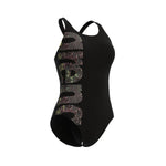Arena Women's Kikko Pro V Back Graphic One Piece Swimsuit Swimming Costume BNWT