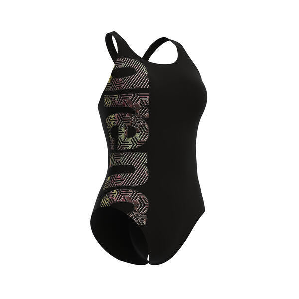 Arena Women's Kikko Pro V Back Graphic One Piece Swimsuit Swimming Costume BNWT