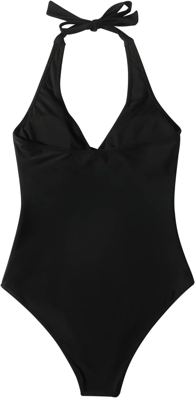 RXRXCOCO Women's Halter High Waist Tummy Control Swimsuit Swimming Costume BNWT