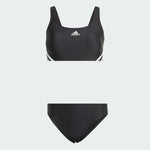Adidas Women's 3 Bars Stripe Bikini Swimsuit Swimming Costume IB5985 BNWT