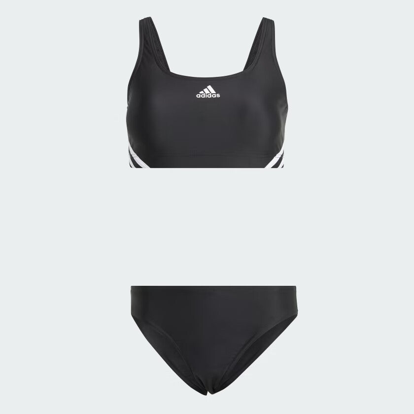 Adidas Women's 3 Bars Stripe Bikini Swimsuit Swimming Costume IB5985 BNWT