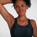 Speedo Women's Boom Logo Placement Racerback Swimsuit Swimming Costume BNWT