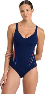 Arena Women's Bodylift Marina Eye Back Swimsuit Swimming Costume BNWT