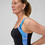 Speedo Women's Lunalustre Body Shaping Printed Swimsuit Swimming Costume BNWT