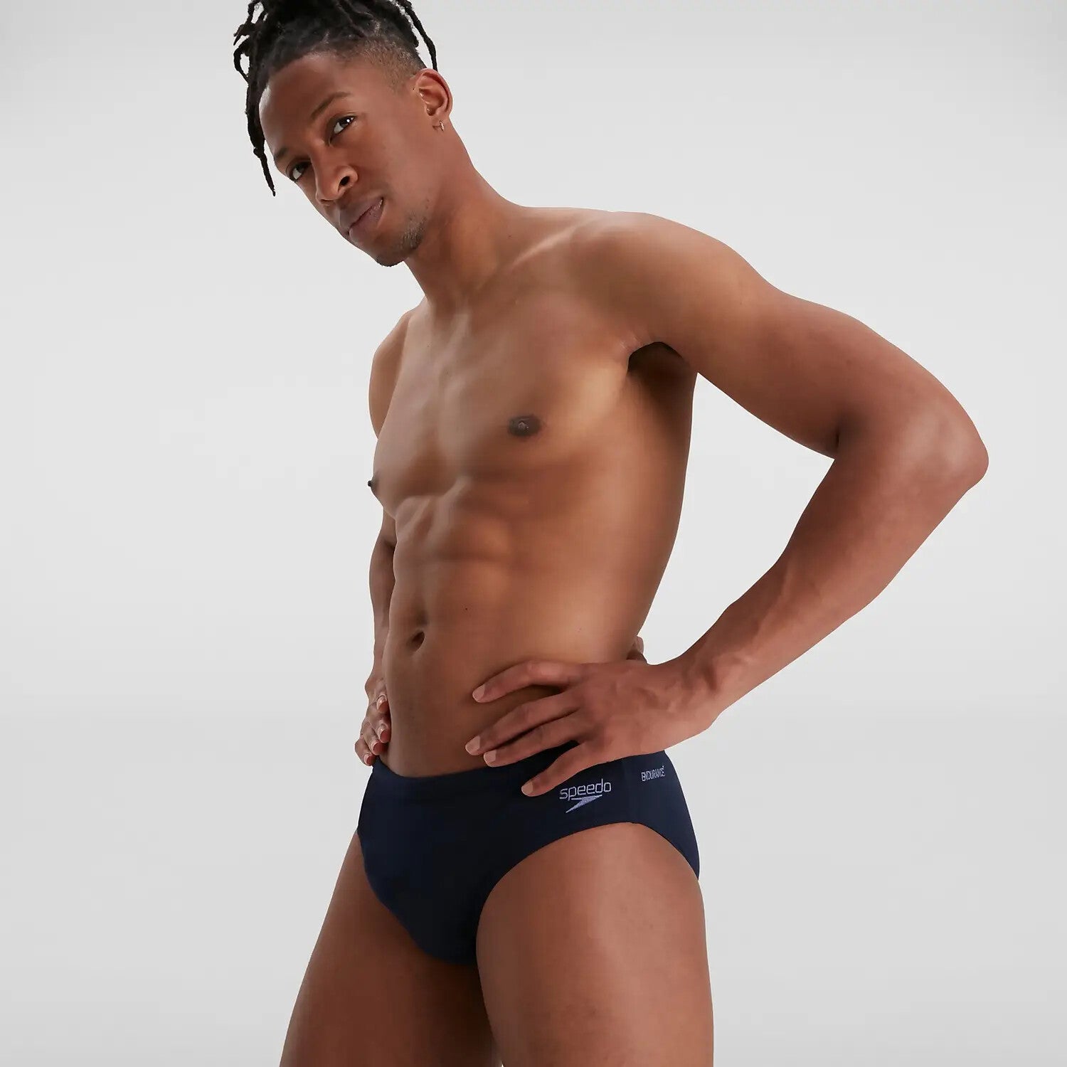 Speedo Men's Eco Endurance+ 7cm Brief Swimming Costume Swimsuit Navy BNWT