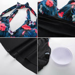 Hanna Nikole Women Tummy Control Tankini Plus Size Two Piece Swimsuit Shorts