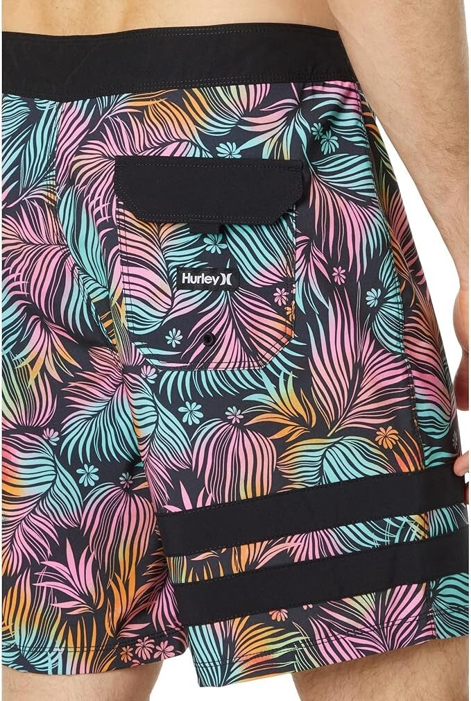 Hurley Men's Block Party 18" Board Shorts Swim Swimming Costume Swimsuit BNWT