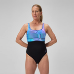 Speedo Women's Shaping Contour Eclipse Swimsuit Swimming Costume Printed BNWT