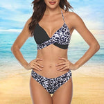 CheChury Women's Halter Twist High Waist Bikini Swimsuit Swimming Costume BNWT