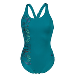 Arena Women's Kikko Pro V Back Graphic One Piece Swimsuit Swimming Costume BNWT