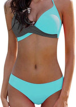CheChury Women's Padded Push-Up Bikini Swimsuit Swimming Costume BNWT