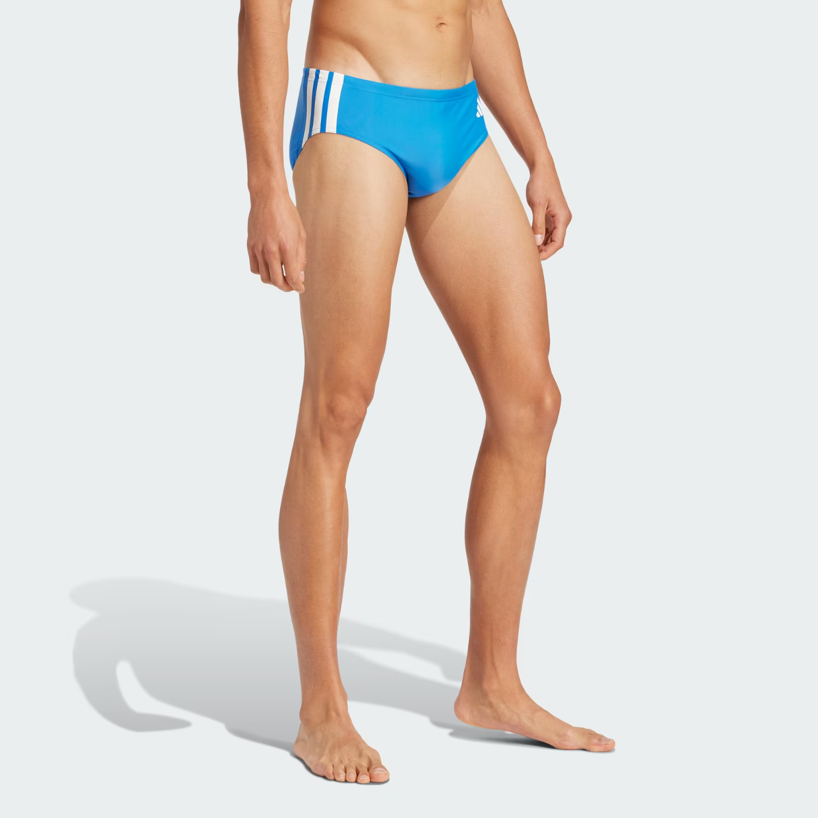 Adidas Men's 3 Stripes Swim Trunk Brief Swimming Costume Swimsuit JN6541 BNWT