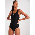 Arena Women's Dynamo One Piece Swimsuit Swimming Costume Swimwear Black BNWT