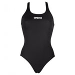 Arena Women's Solid Swim Pro Swimsuit Swimming Costume Black Ladies BNWT