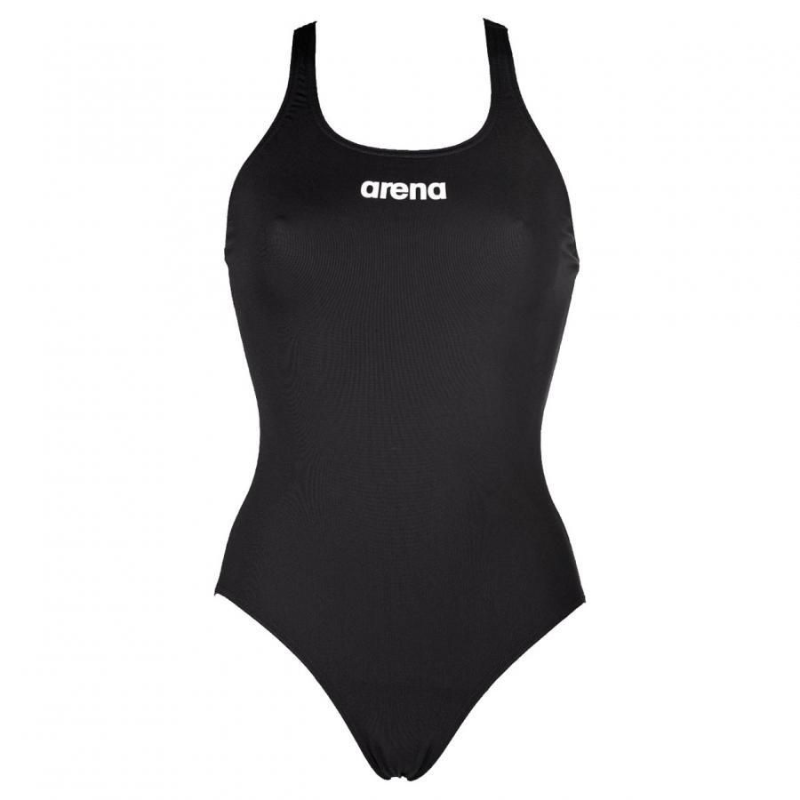 Arena Women's Solid Swim Pro Swimsuit Swimming Costume Black Ladies BNWT