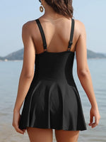 Shekini Women's Ruched Swim Dress Swimsuit Swimming Costume Skirt Boy Short BNWT