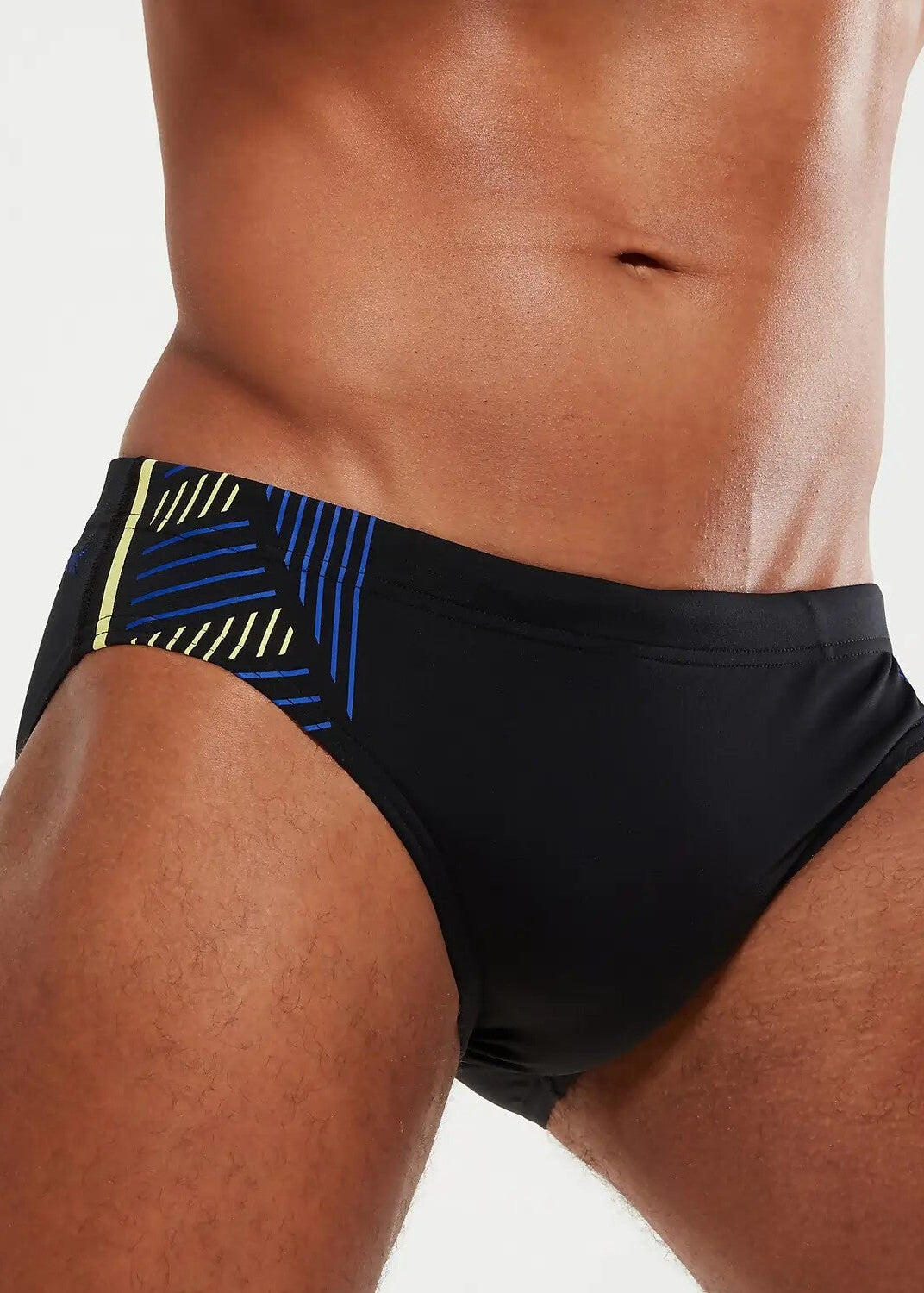 Speedo Men's Tech Panel 7cm Brief Swimsuit Swimming Costume Trunks BNWT