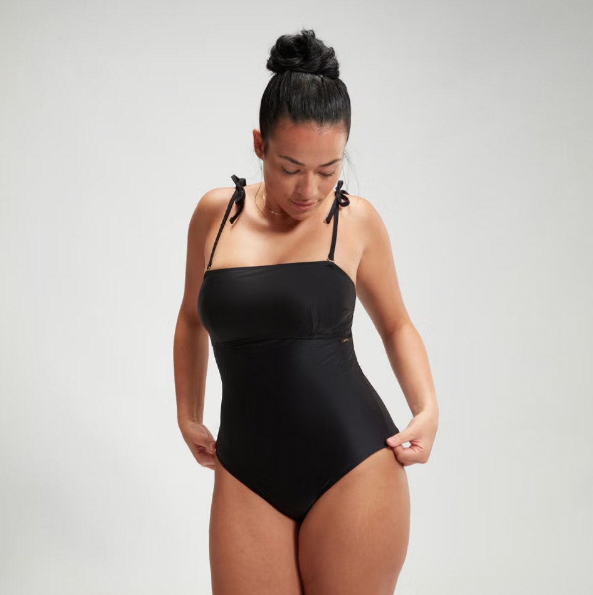 Speedo Women's Shaping Bandeau Swimsuit Swimming Costume Ladies Swimwear BNWT