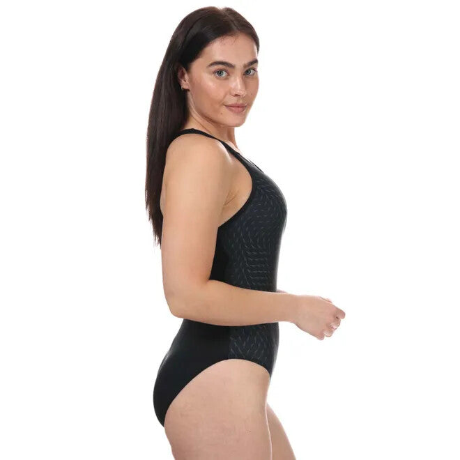 Speedo Women's Boom Logo Placement Racerback Swimsuit Swimming Costume BNWT