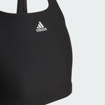 Adidas Girls 3 Three Stripe Bikini Kids Swimsuit Swimming Costume Girl's BNWT