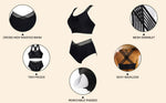 DOULAFASS Women's Racerback Bikini Set Swimsuit Swimming Costume Mesh BNWT