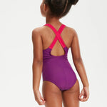 Speedo Girl's Learn To Swim Crossback Swimsuit Swimming Costume Junior BNWT