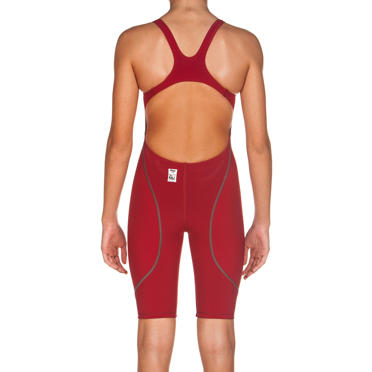 Arena Girls Powerskin St 2.0 Open Back Racing Swimsuit Swimming Race Red BNWT