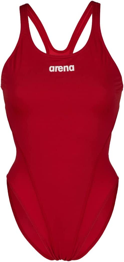 Arena Women's Solid Swim Tech High Leg Swimsuit Swimming Costume Girl's BNWT