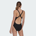 Adidas Women's 3 Bars Logo One Piece Swimsuit Swimming Costume HS1747 BNWT