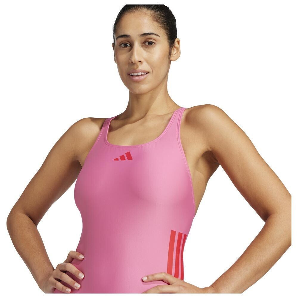 Adidas Women's 3-Stripes One Piece Swimsuit Swimming Costume JP0139 Three BNWT
