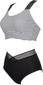 DOULAFASS Women's Racerback Bikini Set Swimsuit Swimming Costume Mesh BNWT