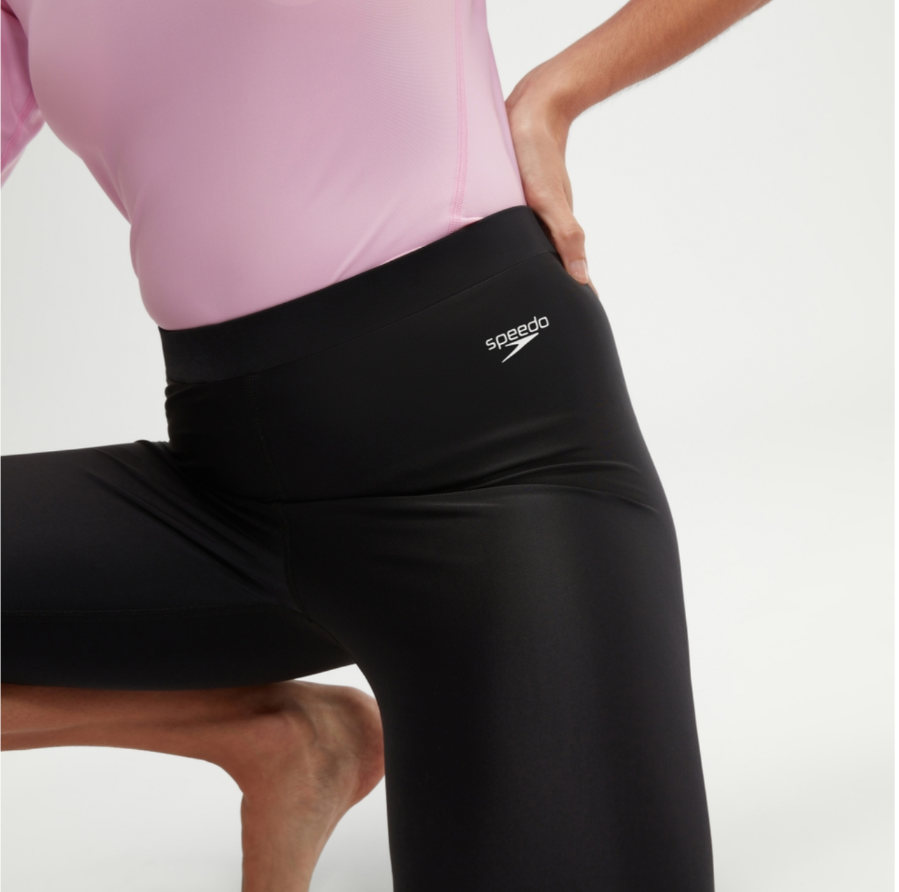 Speedo Women's Essential 3/4 Swim Pant Legging Bottoms Swimsuit Swimming BNWT