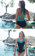 CharmLeaks Women's Padded Racerback Swimsuit Swimming Costume Swimwear BNWT