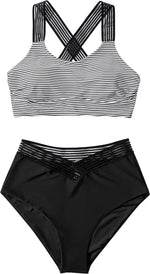 DOULAFASS Women's Racerback Bikini Set Swimsuit Swimming Costume Mesh BNWT