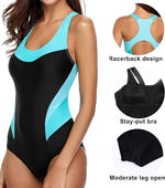 CharmLeaks Women's Padded Racerback Swimsuit Swimming Costume Swimwear BNWT