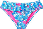 Ikali Girl's 3 Piece Rash Swimsuit Swimming Costume Swim Ruffle Kids Flamingo
