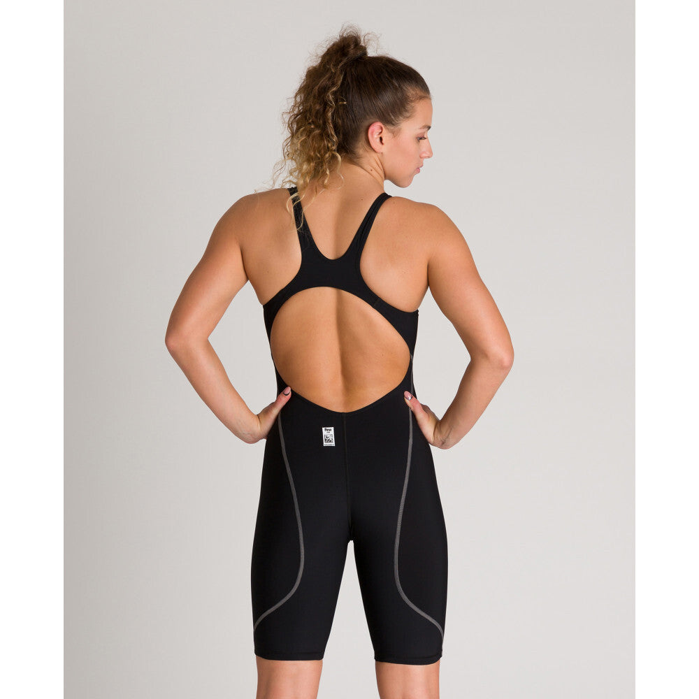 Arena Womens Powerskin St 2.0 Open Back Race Racing Swimming Swimsuit Girl Black