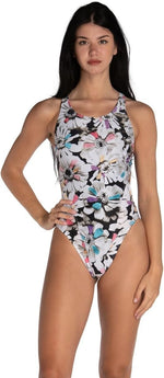 Arena Women's Zinnia Party Swim Tech Back Swimsuit Swimming Costume BNWT