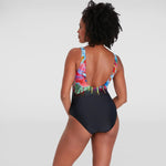 Speedo Women's Digital Placement U-Back Swimsuit Swimming Costume BNWT