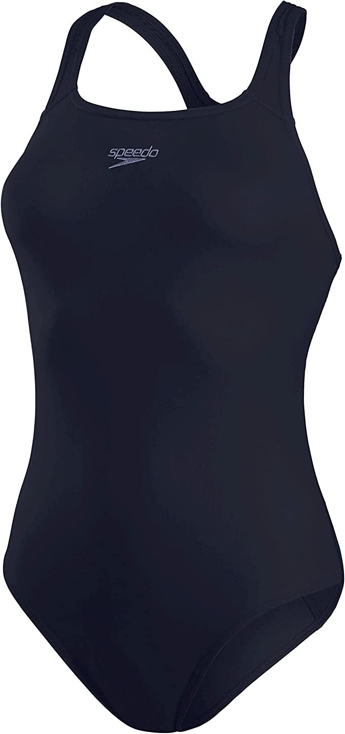 Speedo Women's Eco Endurance+ Medalist Swimsuit Swimming Costume Navy BNWT
