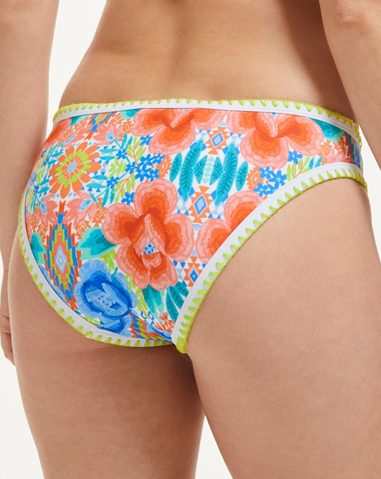 Figleaves Women's Frida Floral Bikini Briefs Bottoms Swimsuit Swimming BNWT